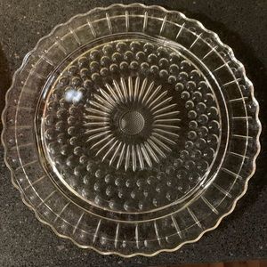 Glass cake plates. Beautiful!